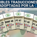 Disponibles las traducciones de las NIMF adoptadas por la CMF-20